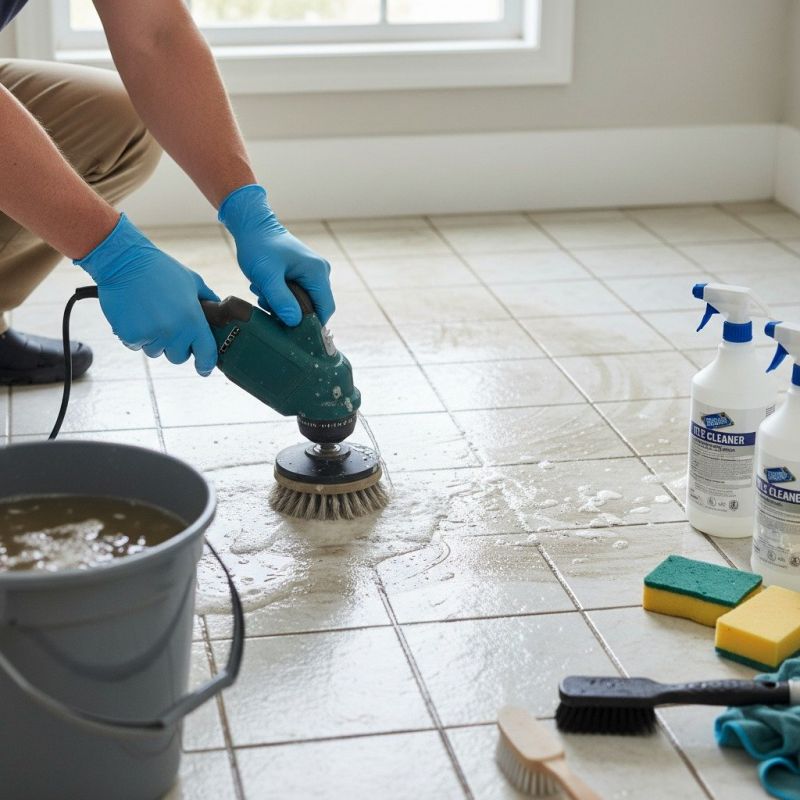 Tile Grout Cleaning detail